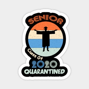 Class Of 2020 Quarantined Seniors Sunset Vintage Magnet