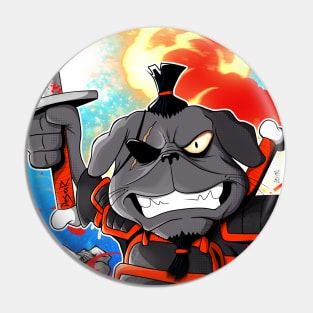 bastard samurai pug Pin