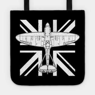 Spitfire UK RAF WW2 Plane Aircraft Airplane Supermarine Tote