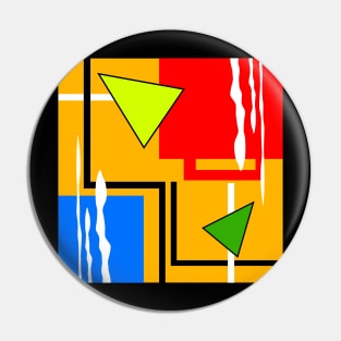 1980s retro abstract Pin