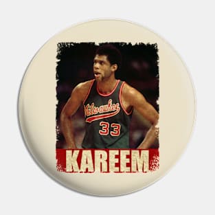 Kareem Abdul Jabbar - NEW RETRO STYLE Pin