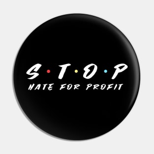 Stop Hate For Profit Pin