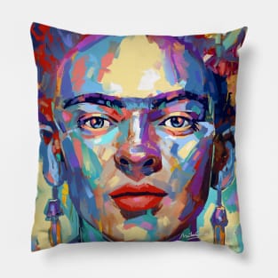 Frida Khalo Portrait Pillow