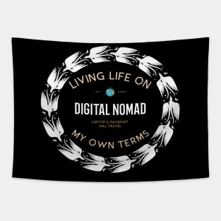 Digital Nomad Living Tapestry