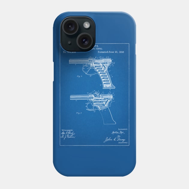 Machine Pistol Blueprint Phone Case by NeilGlover