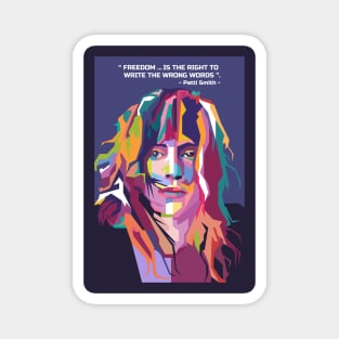 Best quotes from Patti Smith in WPAP Magnet