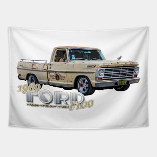 Old 1969 Ford F100 Ranger Pickup Truck Tapestry