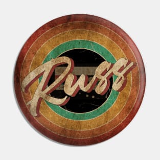 Russ Vintage Circle Art Pin