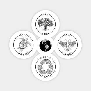 Earth Day Save the Planet Magnet