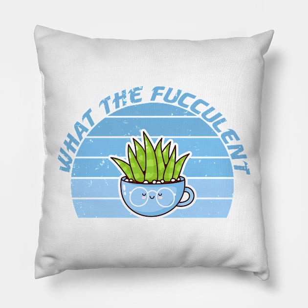 what the fucculent Pillow by teesvira