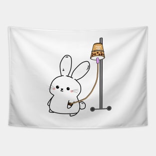 Bubble Tea Baby Bunny Tapestry