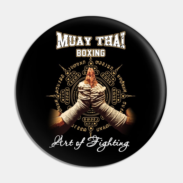 Muay Thai Boxing The Art of Fighting Pin by kaitokid