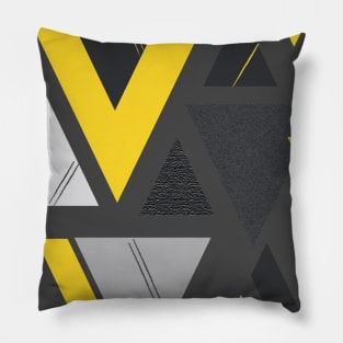 Modern Abstract Triangle Pattern Pillow