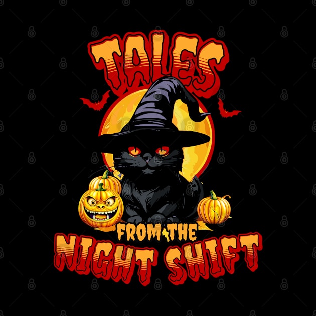 Tales from the Night Shift, Witchy Nurse Halloween Cat by MzM2U