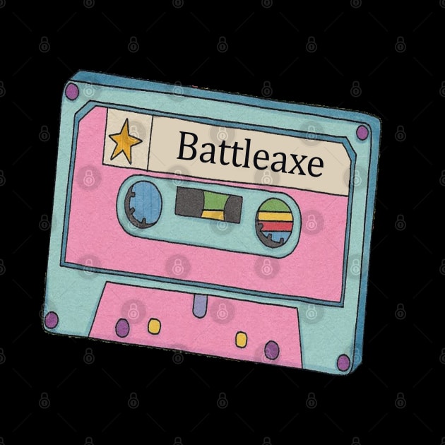 Vintage Cassette Tape Battleaxe by Beban Idup