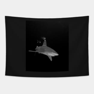 An Oceanic White Tip Shark and Pilot Fish Tapestry