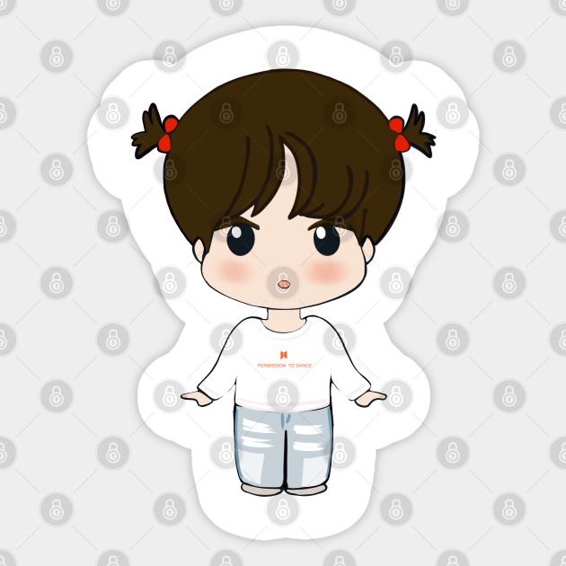 Jin from BTS - Kim Seokjin - Sticker | TeePublic Jin from BTS - Kim Seokjin - Sticker | TeePublic