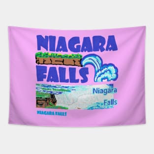 niagara falls, oil painting Tapestry