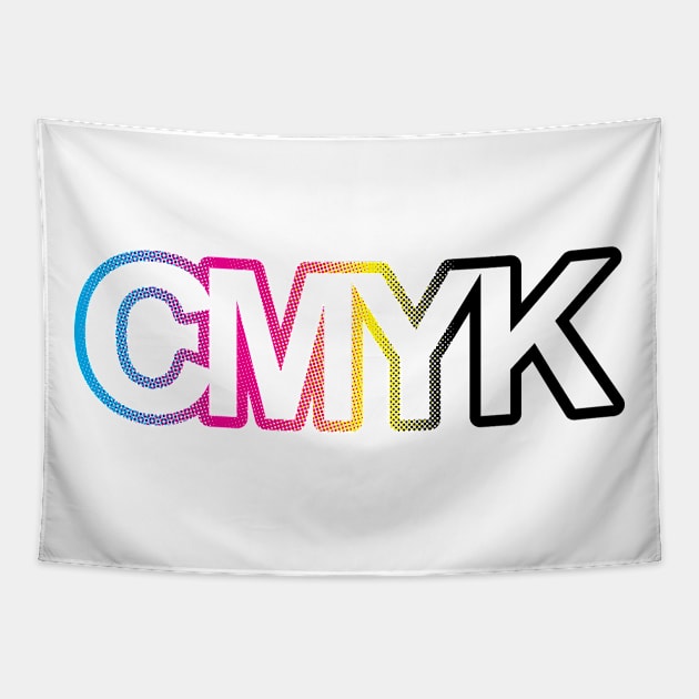 CMYK Gradient Halfotne Tapestry by KevinWillms1