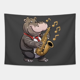 Hippo Sax Tapestry