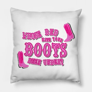 Shania Twain Pink Cowgirl Aesthetic Pillow