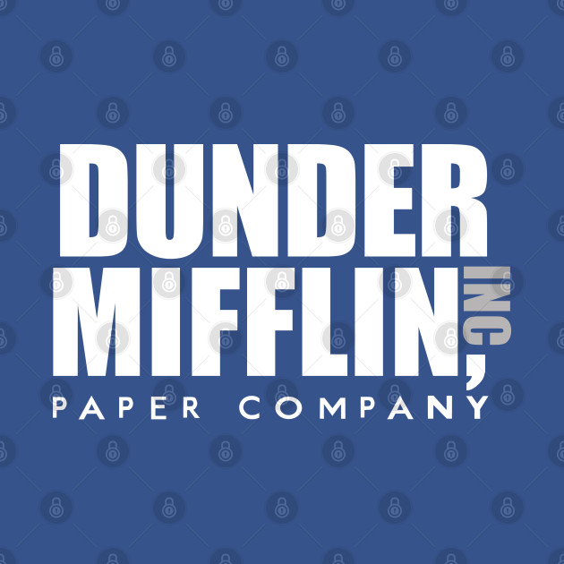 Dunder Mifflin Inc Paper Company Office Logo - The Office - T-Shirt