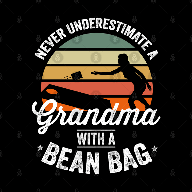 Cornhole Shirt Funny Cornhole Bean Bag Grandma 4th of July by Happy Lime