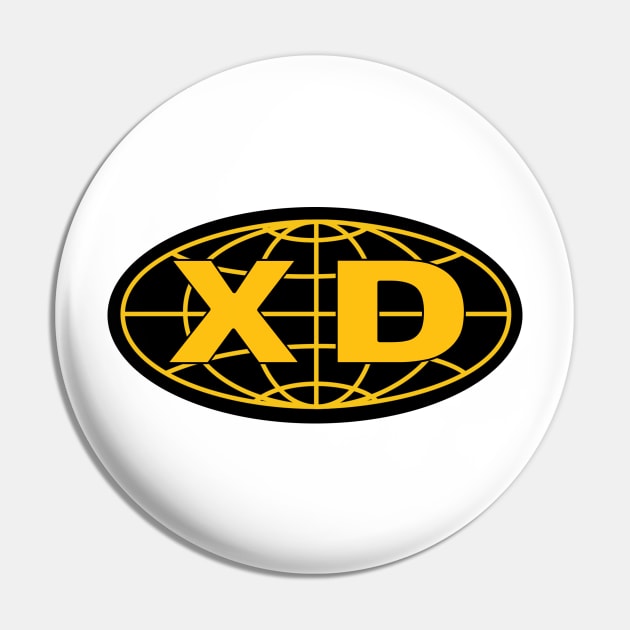 XD Logo Pin by PDXDISCO