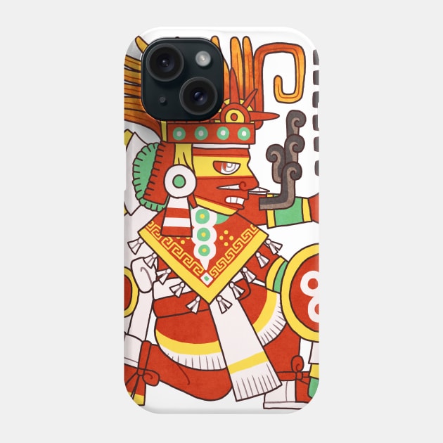 Chicahualizteotl - Powerful God Glyph Phone Case by Itzcacalotl