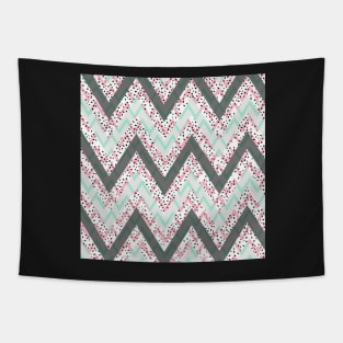 Abstract Chevron Pattern Tapestry