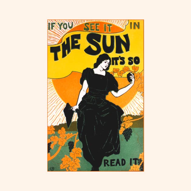 The Sun Newspaper, 1895 by WAITE-SMITH VINTAGE ART