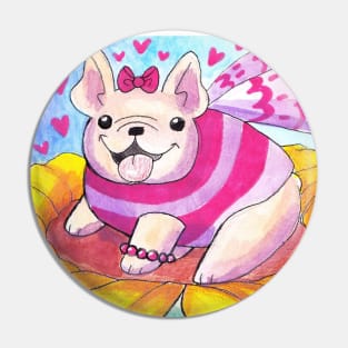 French Bulldog Fairy Pin