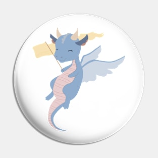 dragon - blue Pin