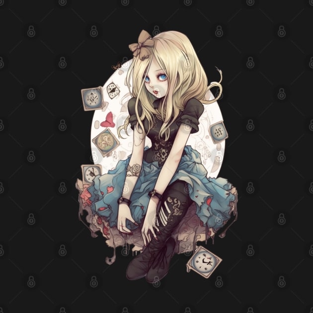 Inked Gothic Alice in Wonderland by ForbiddenGeek