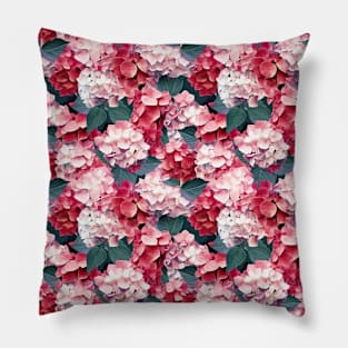 Hydrangea allover Pillow