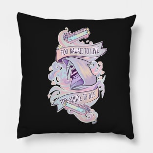 Pastel Reaper - too kawaii to live, too sugoi to die Pillow