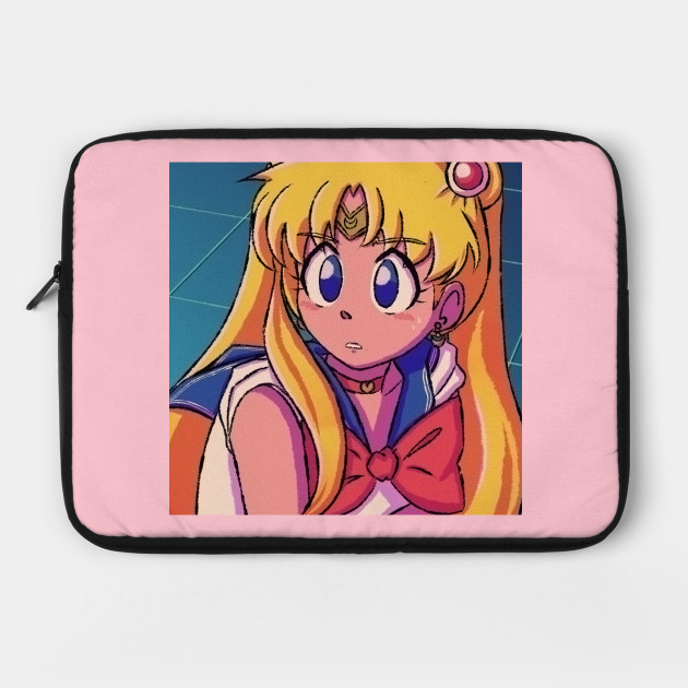 Cute Magical Anime Girl Vaporwave Aesthetic Vaporwave Laptop