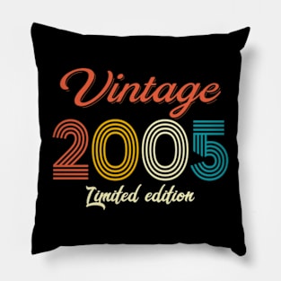 Vintage 2005 Limited Edition 17th Birthday 17 Year Old Gift Pillow