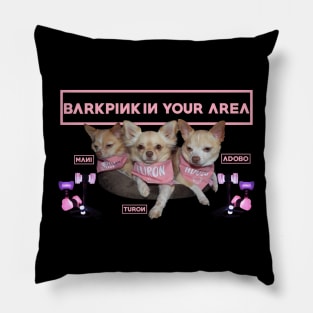 BarkPink in your area Pink Bandanas Pillow