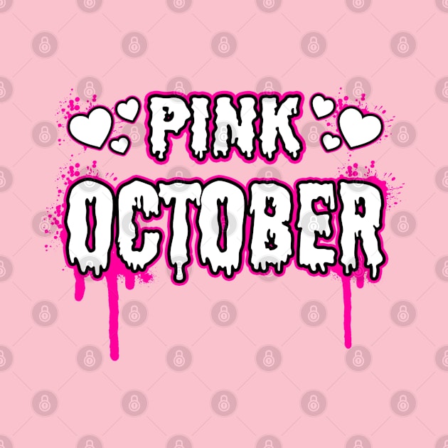 Breast Cancer Awareness Wear Pink October Pink Ribbon by Rebrand