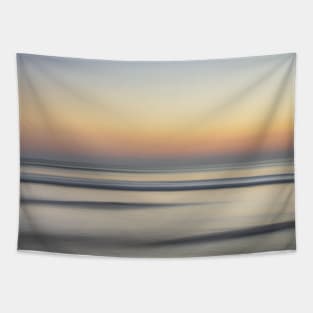 SCENERY 13 - White Sand Beach Blue Sky Horizon Tapestry