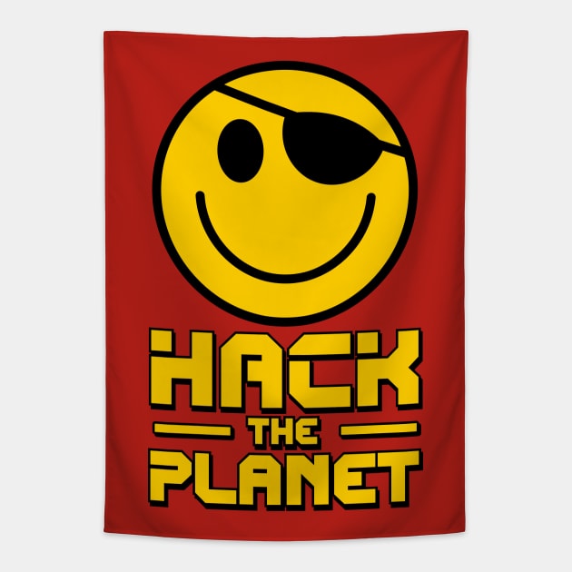 Hack the Planet Tapestry by Meta Cortex