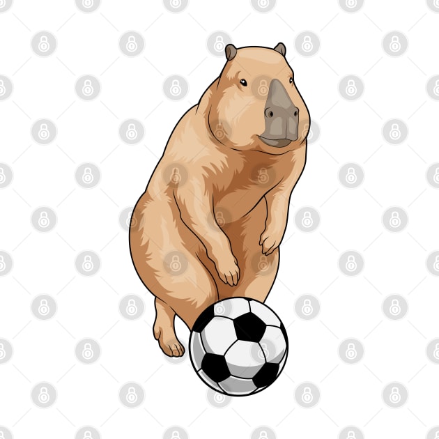 Capybara Soccer player Soccer by Markus Schnabel