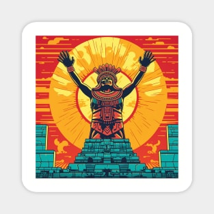 Mayan Warrior - Design 1 Magnet