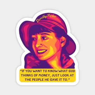 Dorothy Parker Portrait and Quote Magnet