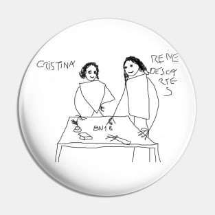 Cristina and Rene Descartes by BN18 Pin