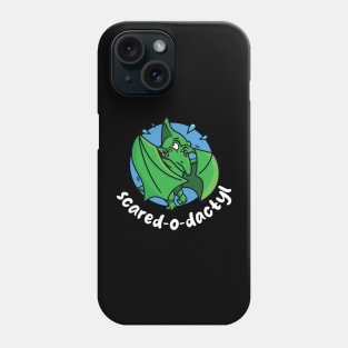 Scared-o-dactyl (on dark colors) Phone Case