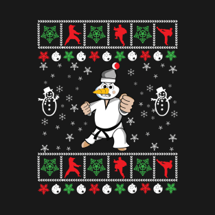 taekwondo Christmas, karate xmas T-Shirt