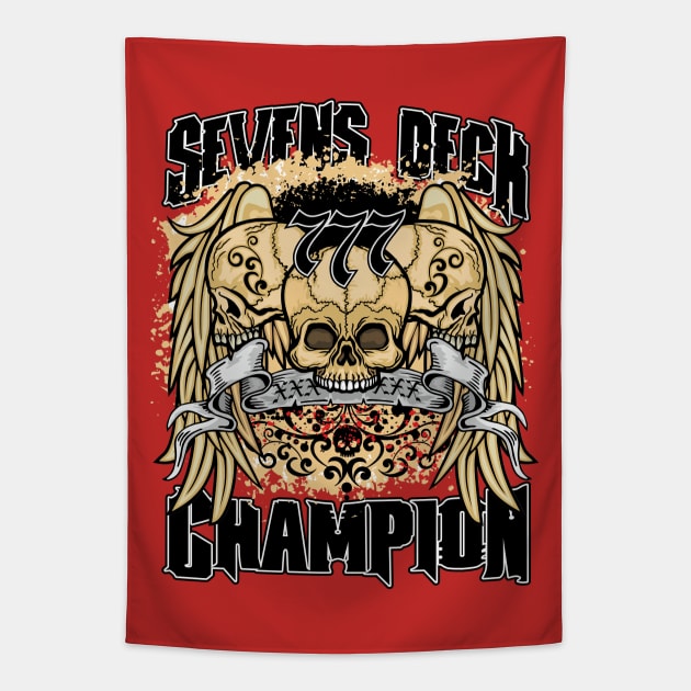 The Sevens Deck Champion Tapestry by black8elise