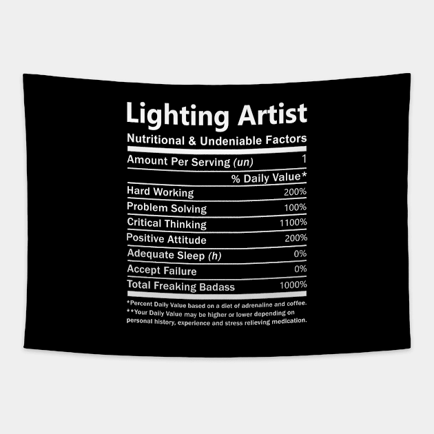 Lighting Artist - Nutritional Factors Tapestry by Skull Over Love